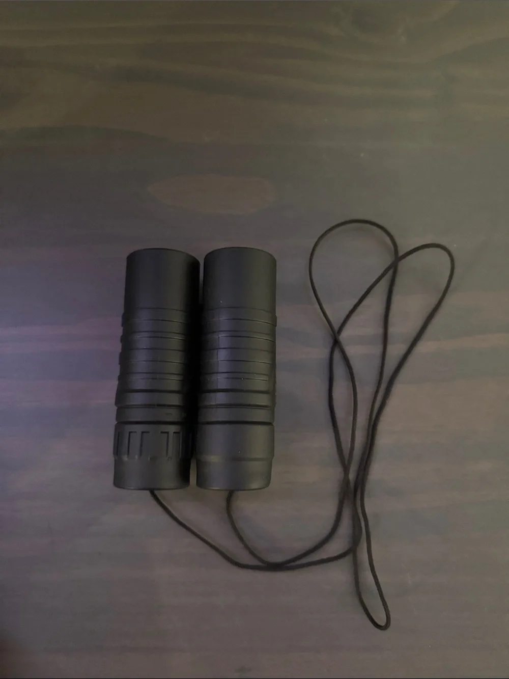 Simons Black Compact Binoculars with Neck Strap